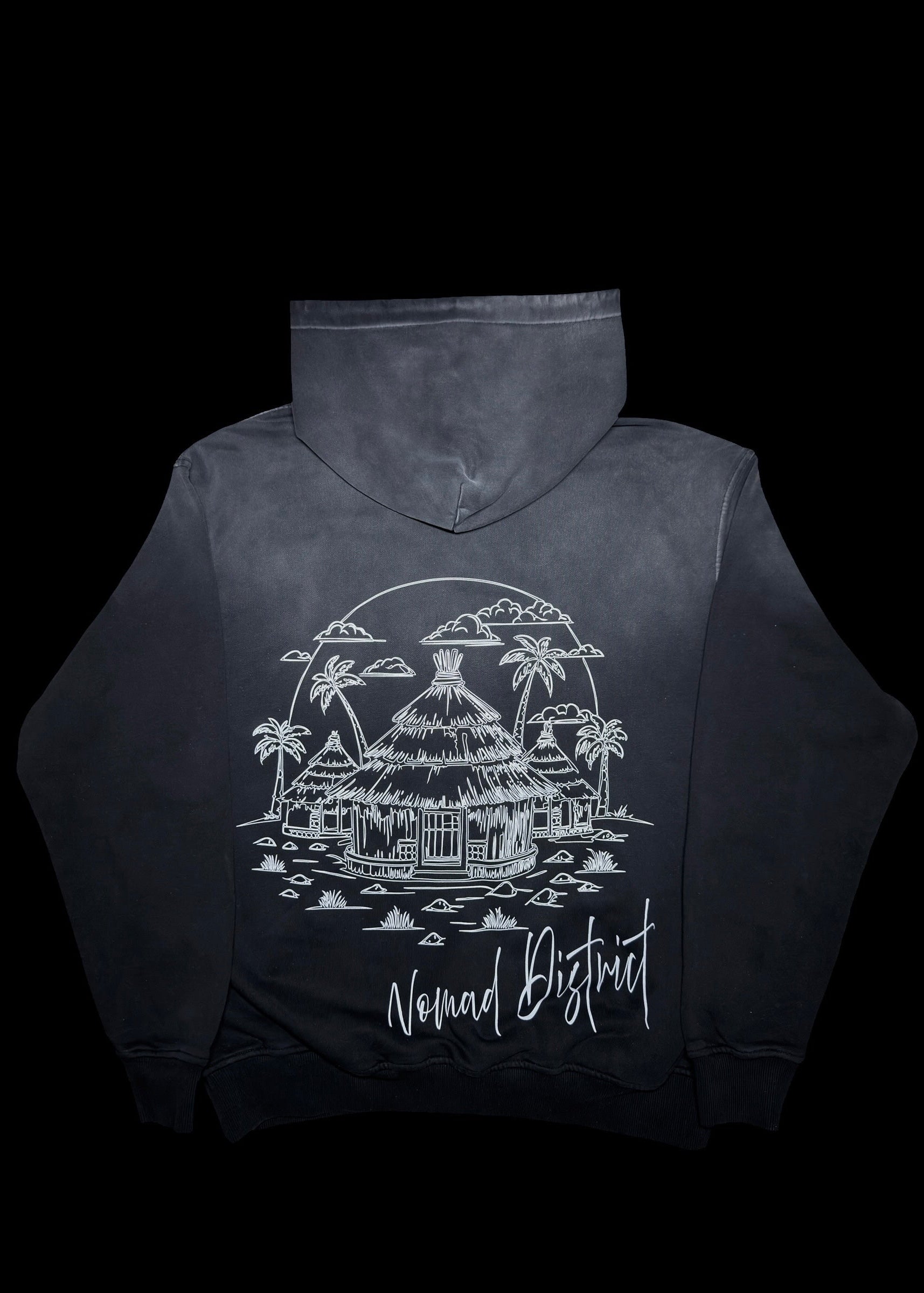 Village Pullover Hoodie Black