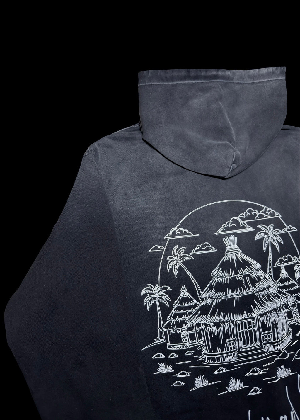Village Pullover Hoodie Black