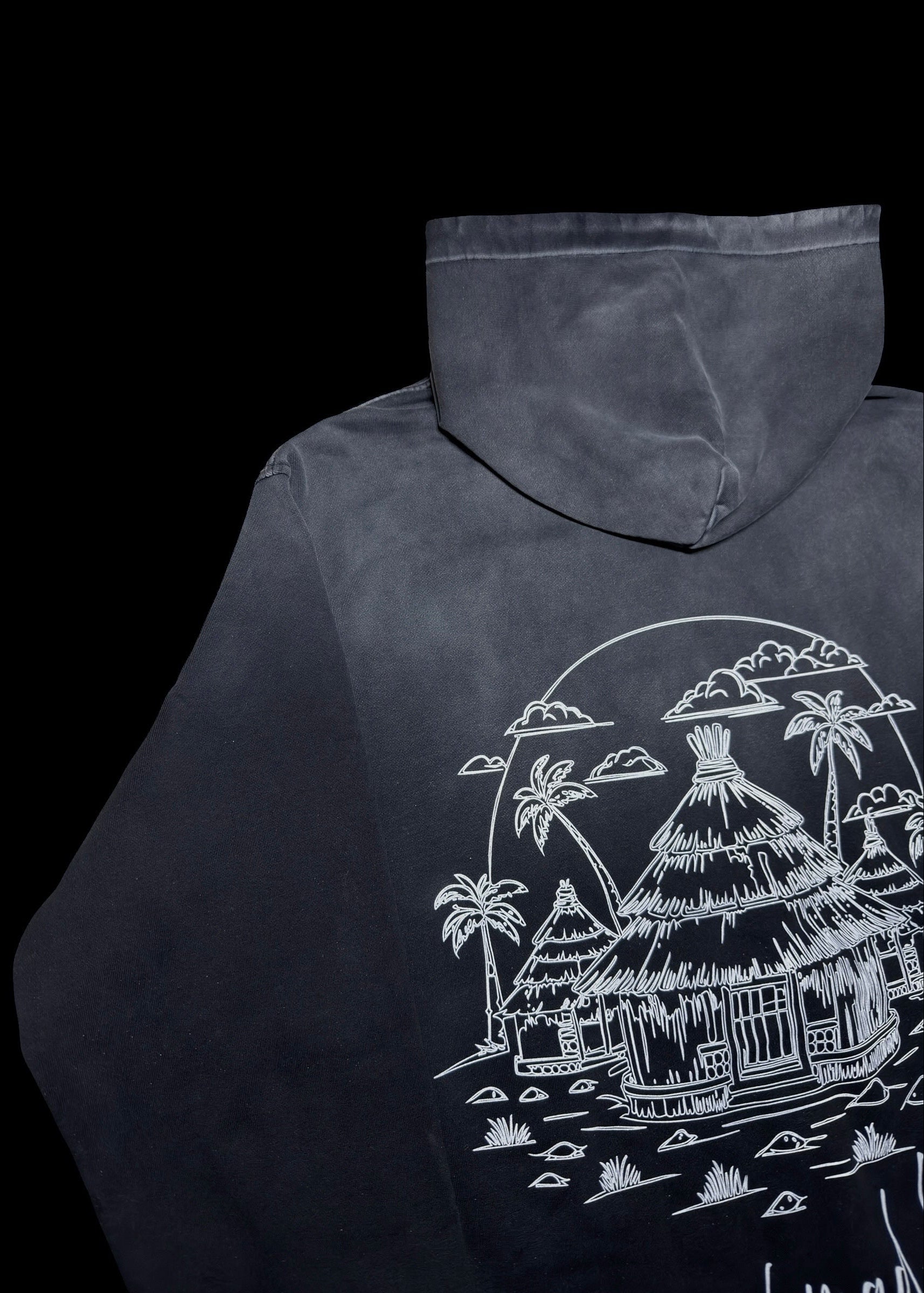 Village Pullover Hoodie Black