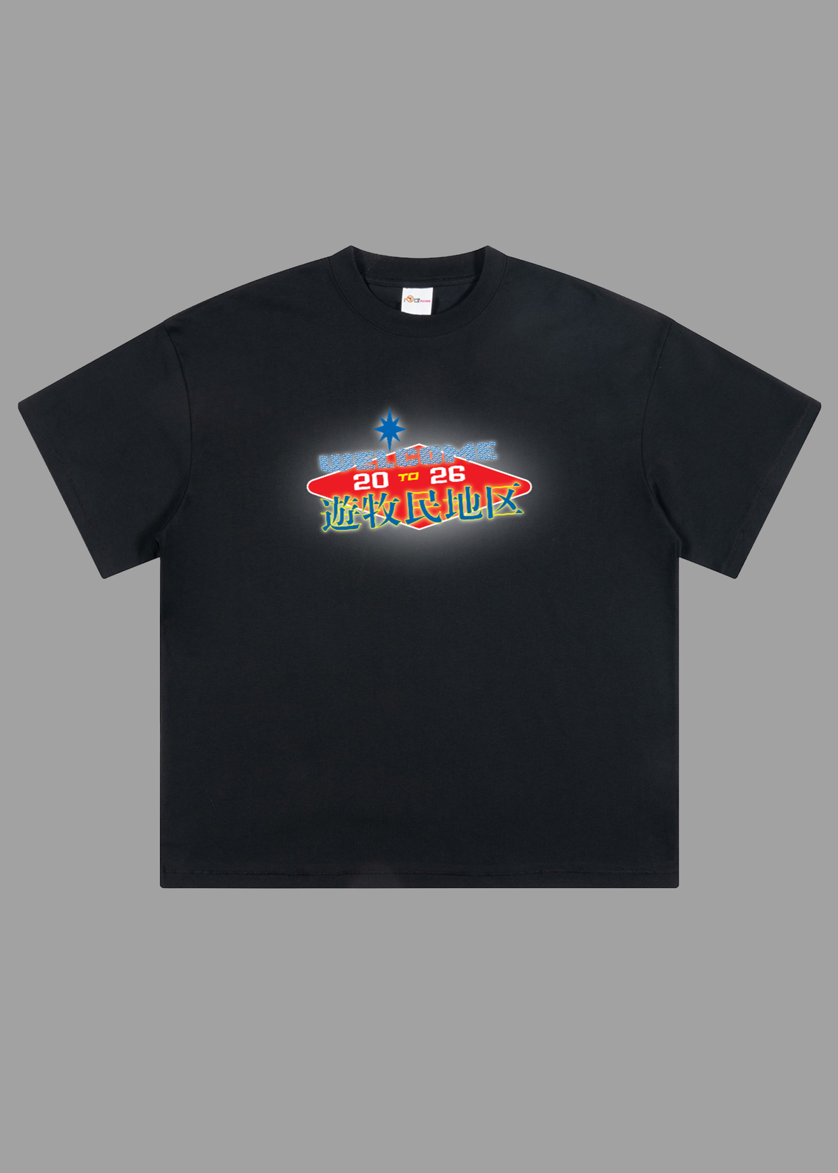 WELCOME TO NOMAD DISTRICT T-SHIRT BLACK