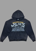 Nomad District Academy Zip Up Hoodie Black