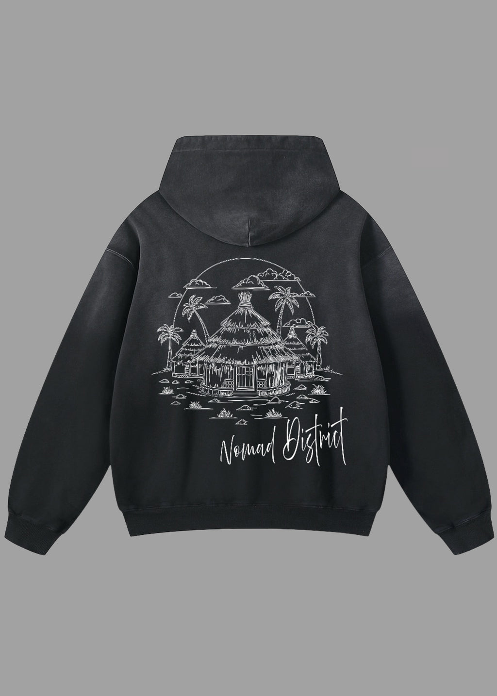 Village Pullover Hoodie Black