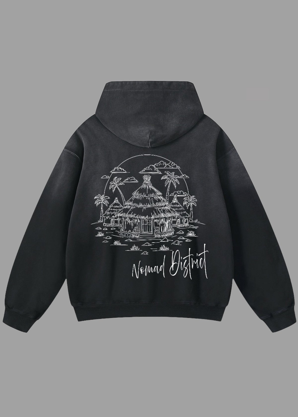 Village Pullover Hoodie Black
