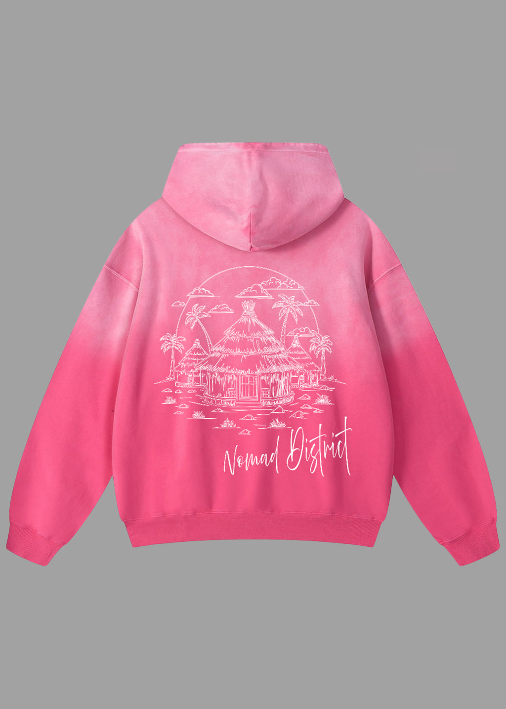 Village Pullover Hoodie Pink