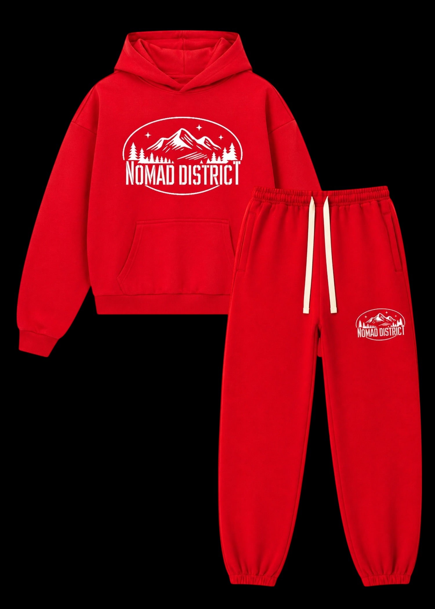 Logo Sweatsuit Red